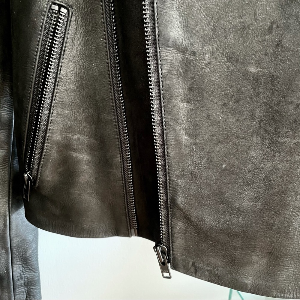 H&M TREND label Leather biker jacket - Picture 7 of 14